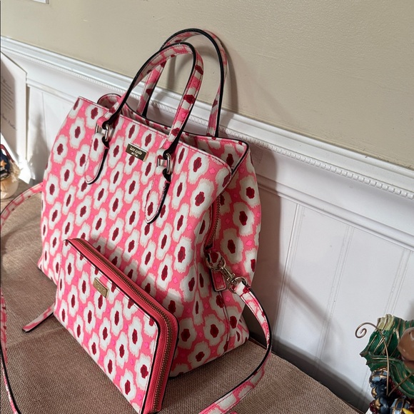 Kate Spade Evangelie Laurel Way Posey satchel and matching wallet set MRSP$548 - Picture 5 of 12